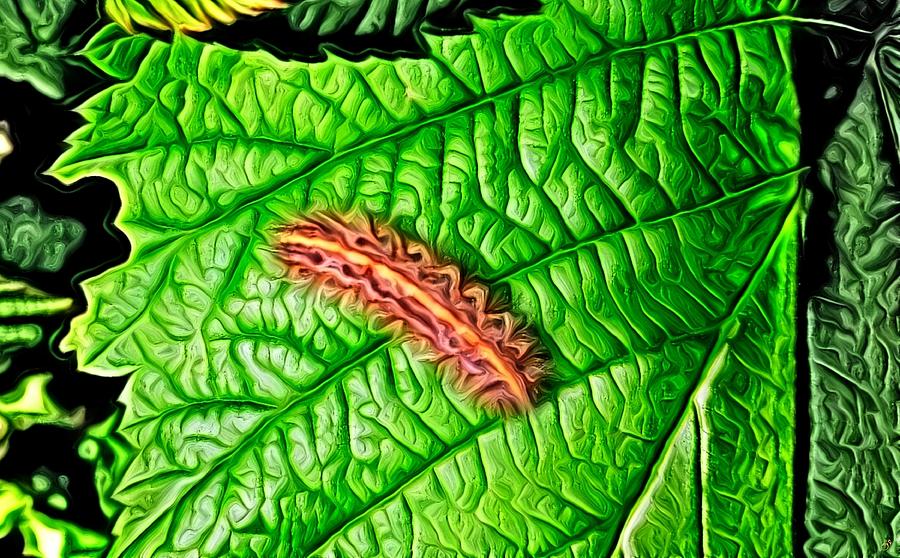 Leaf Eater Digital Art by Ronald Bissett