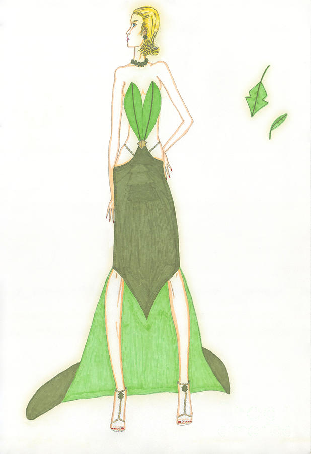 leaf dress