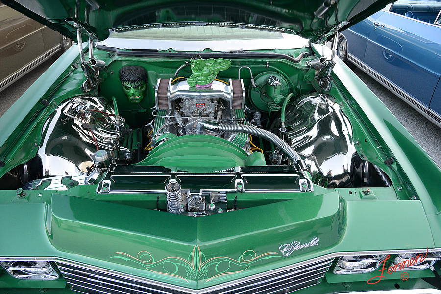 Hulk Photograph - Lean Green Chevy Machine by Charles Fennen