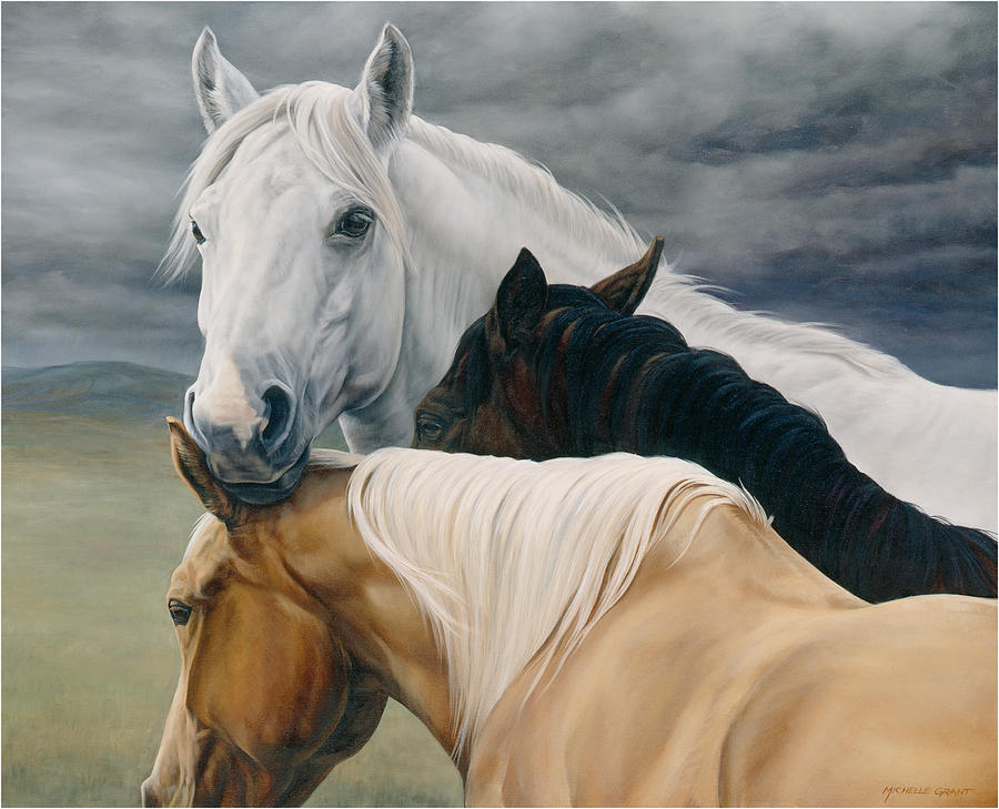 Horse Painting - Lean On Me by JQ Licensing