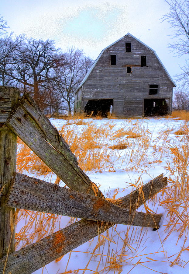 Leaning Barn Photograph by Coby Cooper