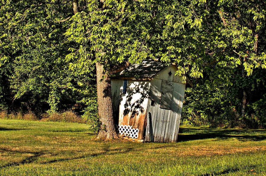 Landscape Photograph - Leaning Shed by Tim McCullough