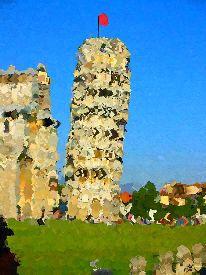 Leaning Tower of Pisa Painting by Bruce Nutting