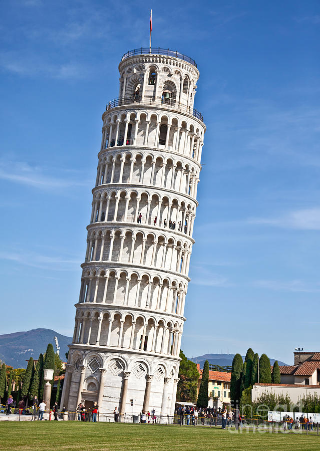 Architecture Photograph - Leaning Tower of Pisa by Liz Leyden