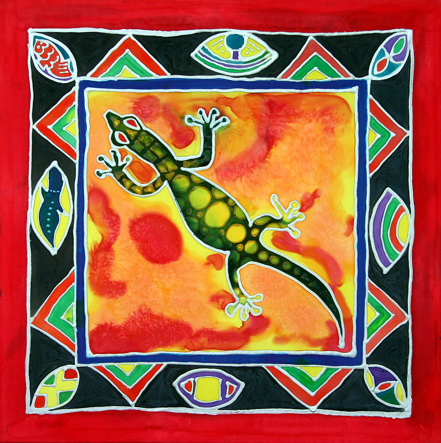 Leapin Lizard Painting by Lee Vanderwalker - Fine Art America