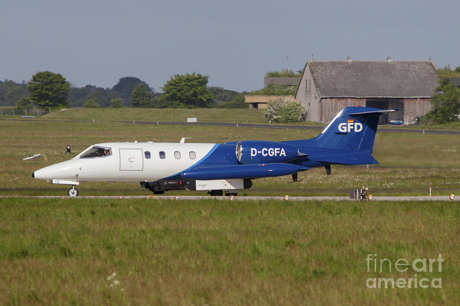 Transportation Photograph - Learjet Used For Simulating Enemy by Timm Ziegenthaler