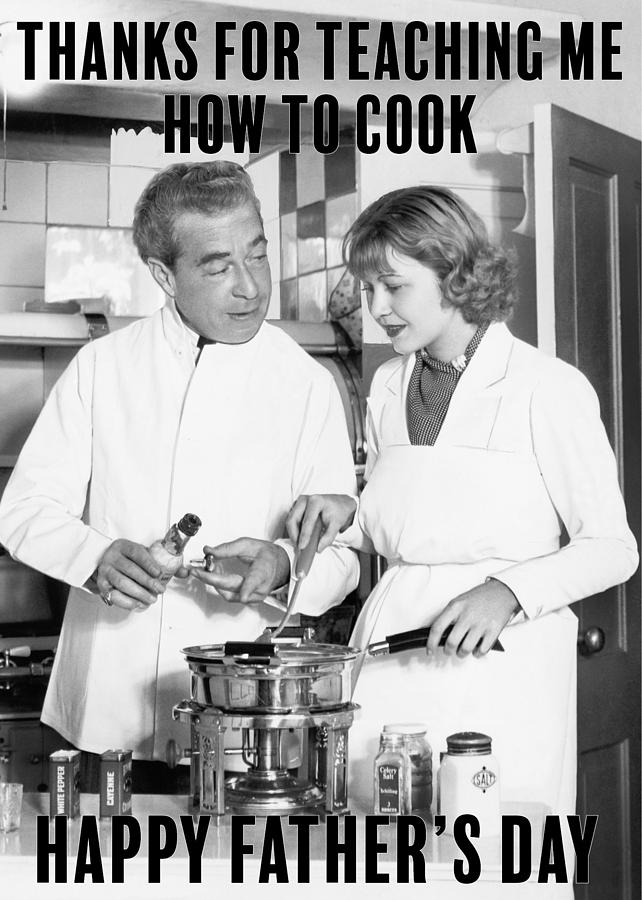 Cooking Master Class Greeting Card Photograph by Communique Cards