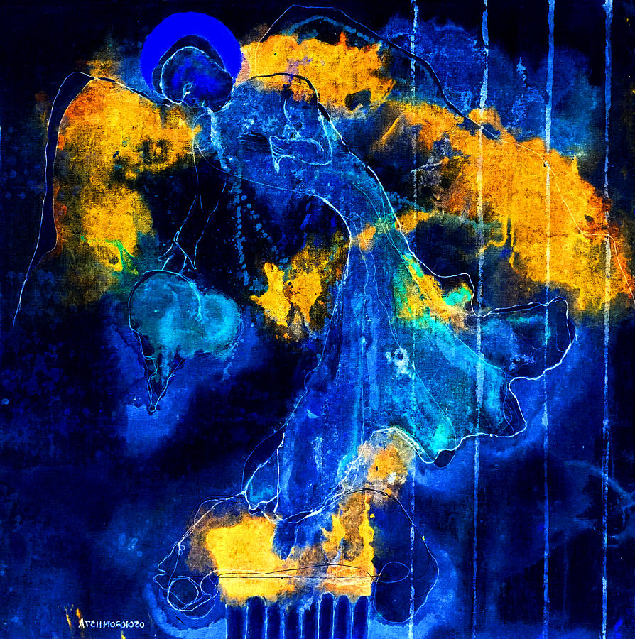 Learning to Love without fear shall set you Free II Painting by Giorgio Tuscani