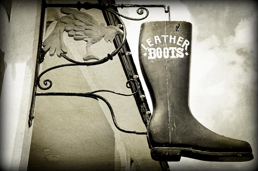 Leather Boots Photograph by Laurie Perry