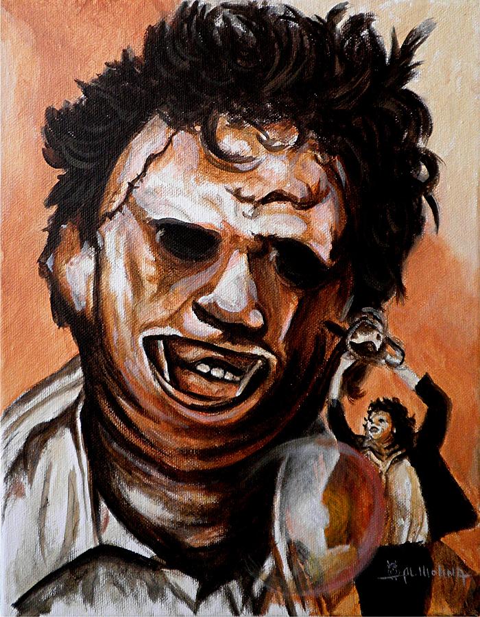 Leatherface Unleashed Painting by Al  Molina