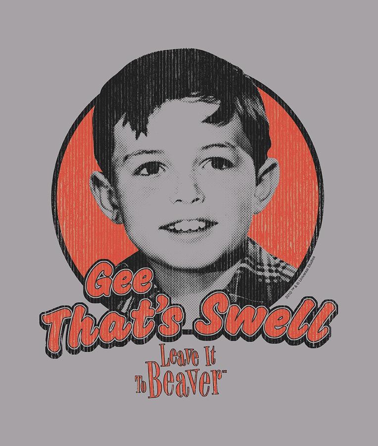 Vintage Digital Art - Leave It To Beaver - Swell by Brand A