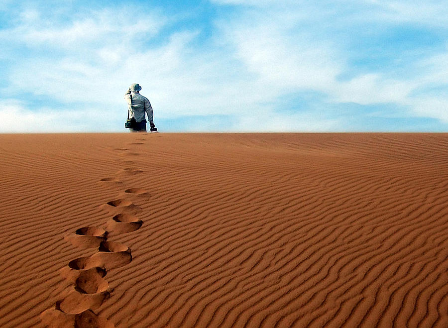 Leave Only Footprints Behind.. Photograph by A Rey