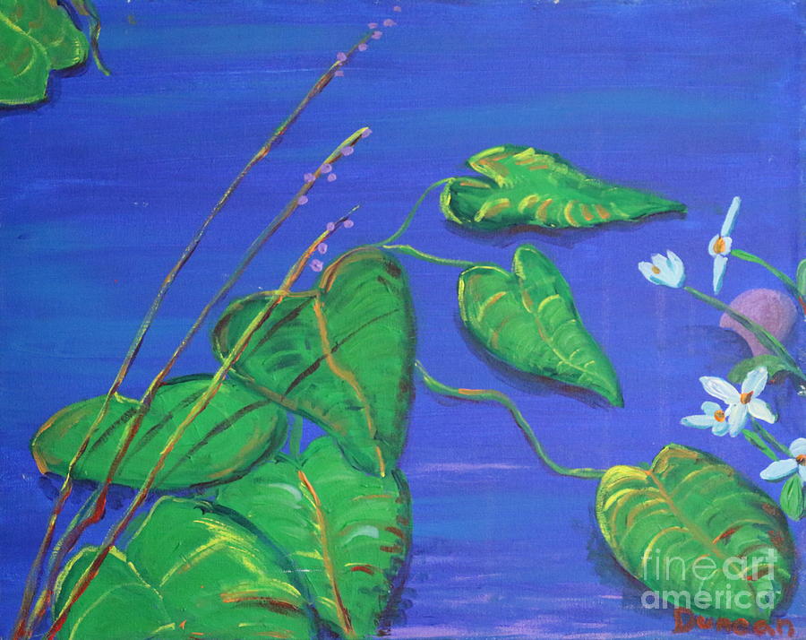 Leaves In The Wind Painting by Stefan Duncan
