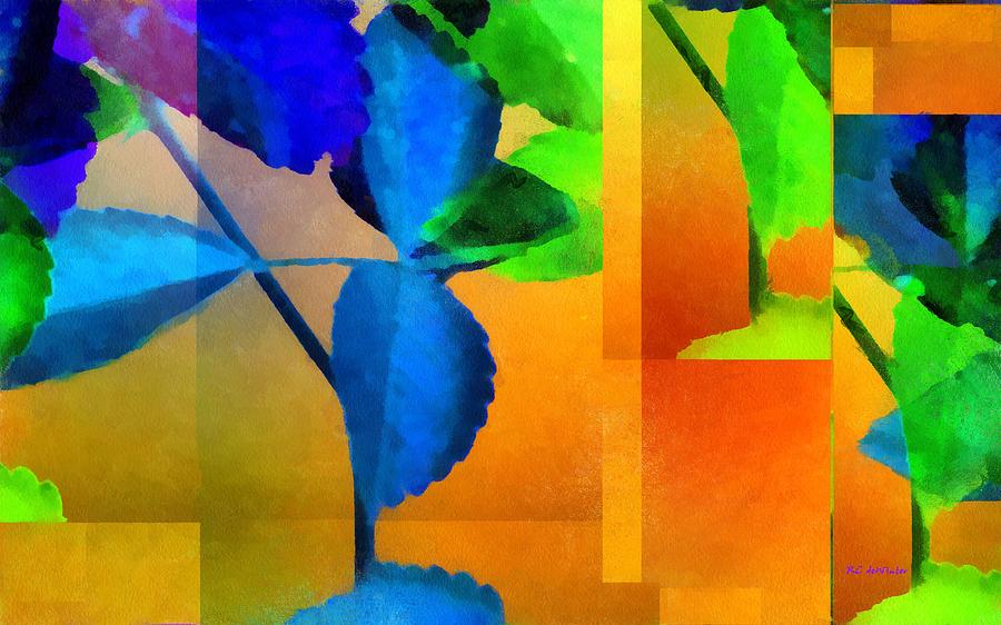Leaves Interrupted Painting by RC DeWinter