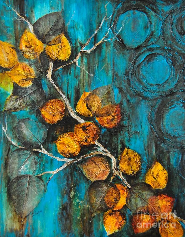 Fall Mixed Media - Leaves of Gold by Donna Martin