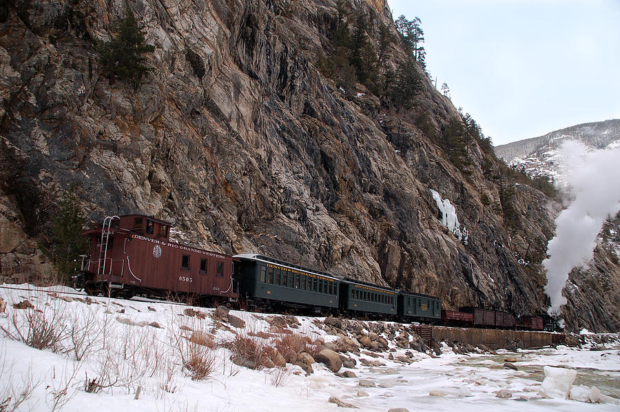 Train Photograph - Leaving Cascade Canyon by Ken Smith