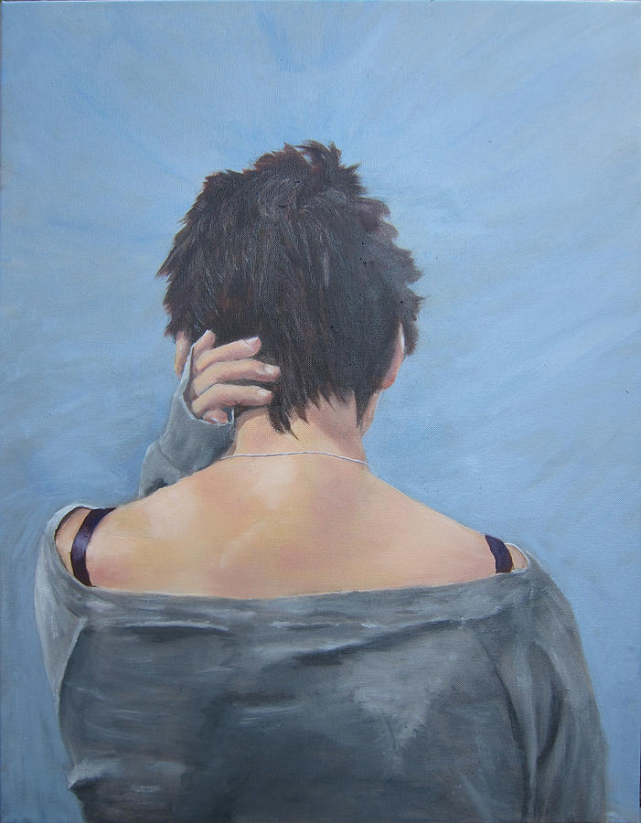 Portrait Painting - Leaving by Davida Fernandez