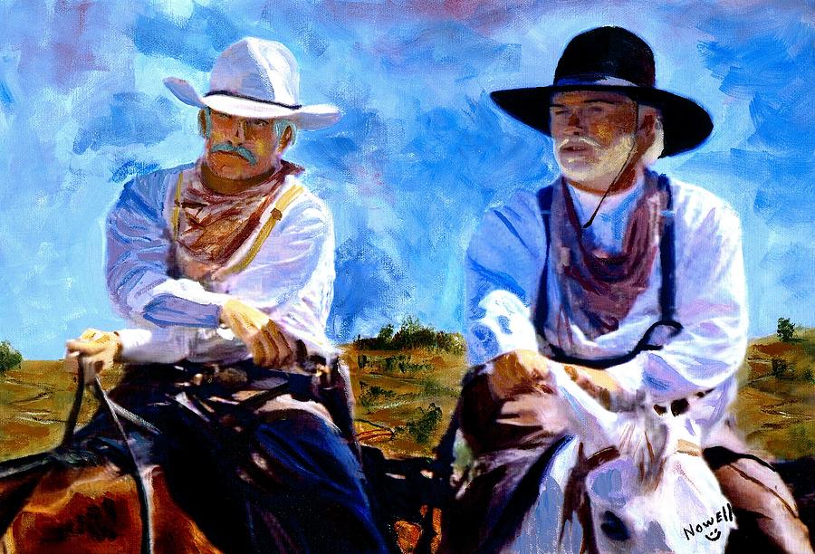 Lonesome Dove Painting - Leaving Lonesome Dove by Peter Nowell