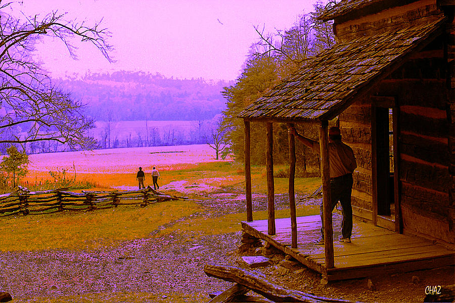Leaving The Old Homested Painting by CHAZ Daugherty
