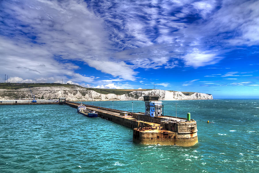 Leaving the Port of Dover Photograph by Tim Stanley Leaving the Port of Dover Photograph by Tim Stanley