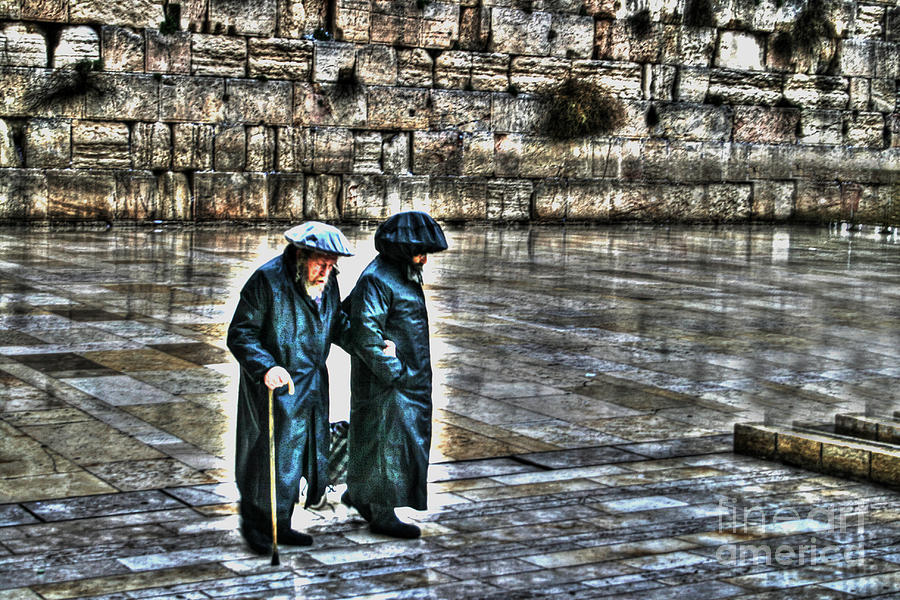 Judaism Photograph - Leaving The Western Wall In Israel by Doc Braham