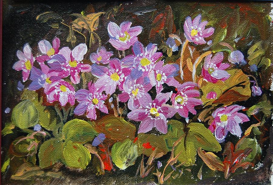 Leberbluemchen Painting by Ingrid Dohm