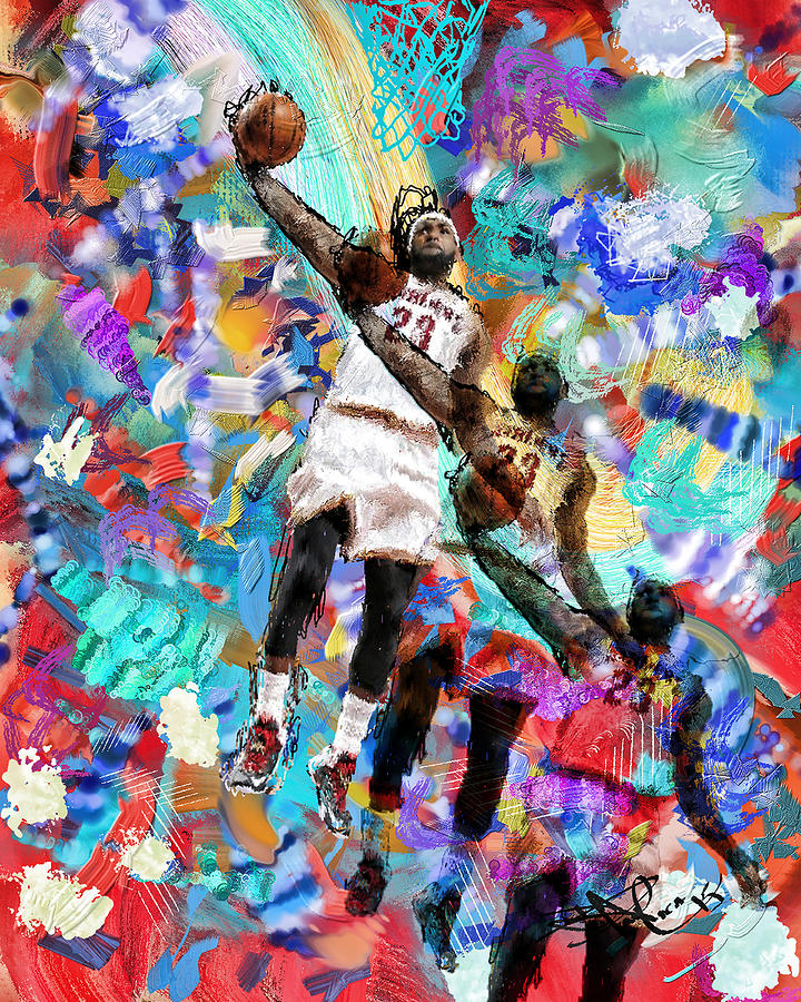 Lebron James Digital Art by Donald Pavlica - Fine Art America