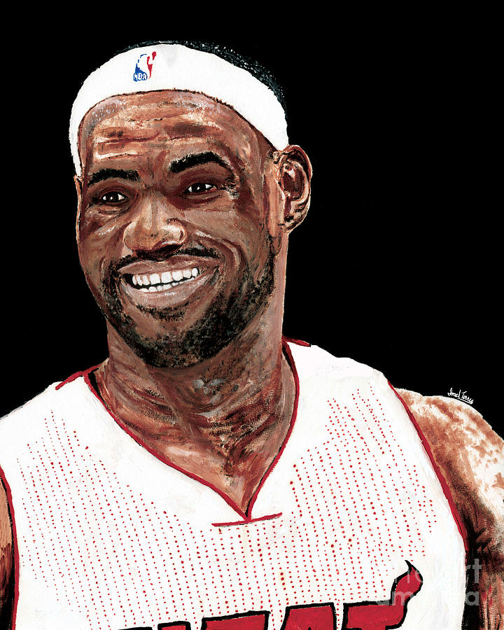 LeBron James Jersey | Art Board Print