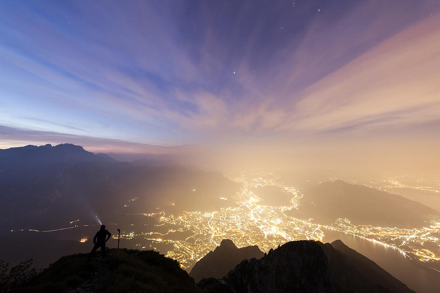 Lecco at sunrise, Lombardy, Italy Photograph by Roberto Moiola / Sysaworld