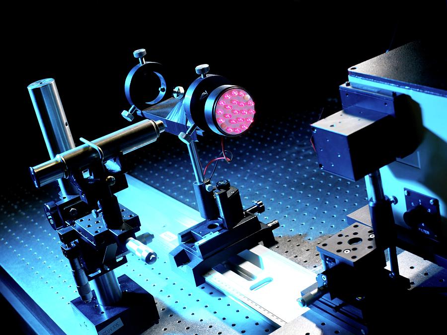 Led Light Research Photograph by Andrew Brookes, National Physical Laboratory/science Photo Library