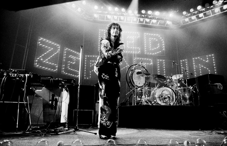 Led Zeppelin Lights 1975 Photograph by Chris Walter