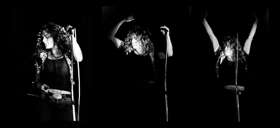Led Zeppelin Photograph - Led Zeppelin Robert Plant Triptych by Chris Walter