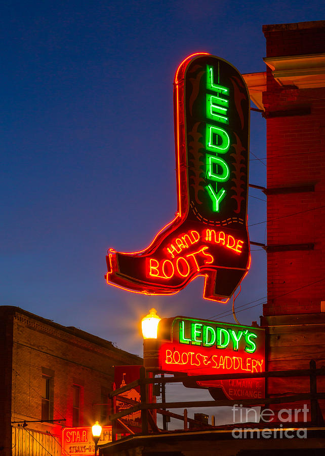 Leddy Boots Neon Photograph by Inge Johnsson
