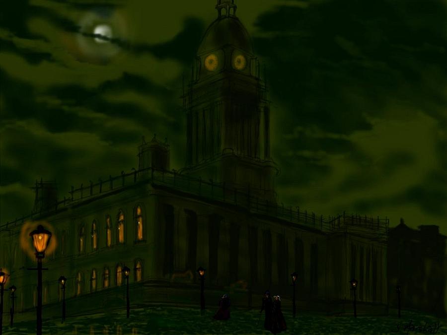 Leeds Town Hall Painting by Glenn Marshall