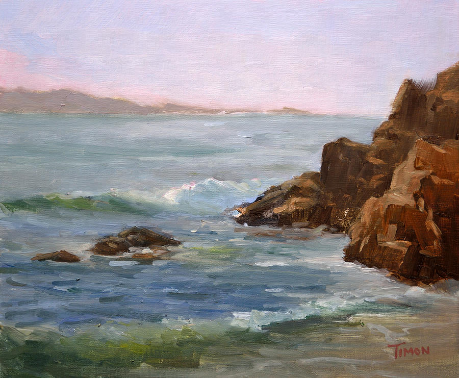 Seascape Painting - Leeward Cove by Timon Sloane
