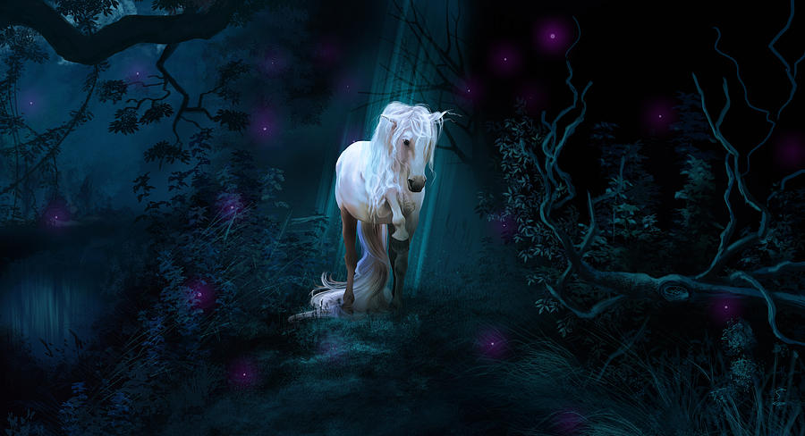 Horse Digital Art - Left Alone by Kate Black