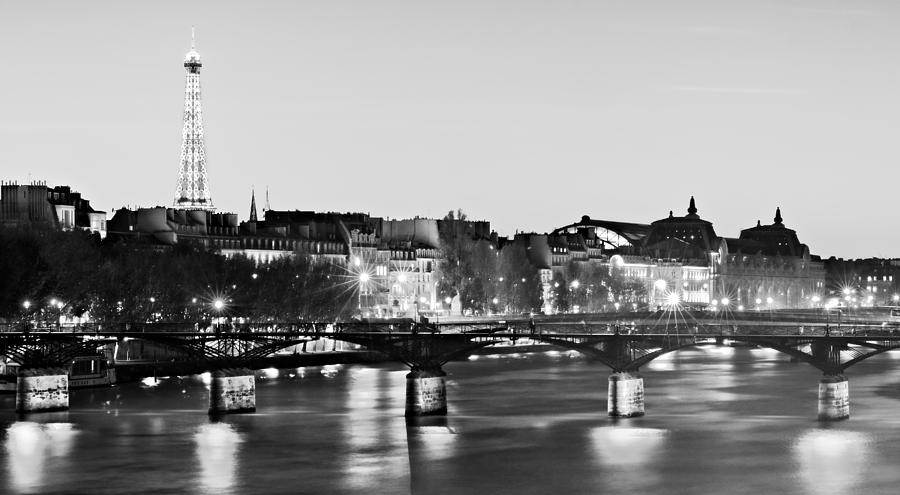 Left Bank At Night - Paris Photograph