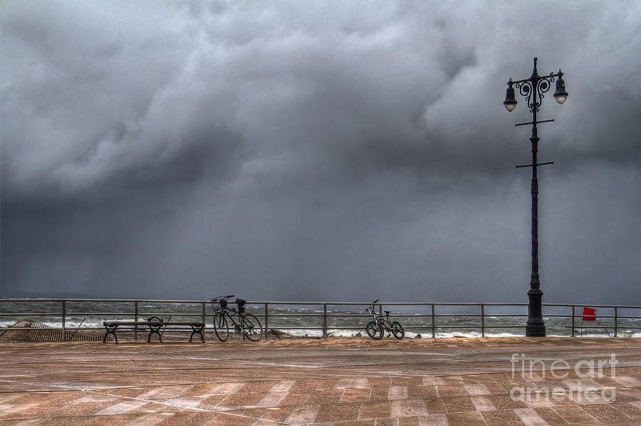 New York City Photograph - Left In The Power Of The Storm by Evelina Kremsdorf