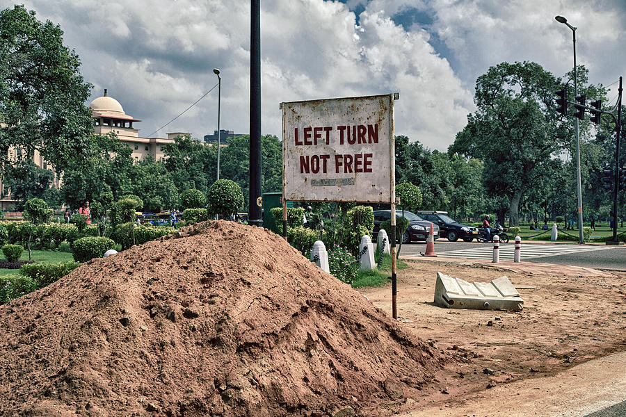 Left Turn Not Free Photograph by John Hoey