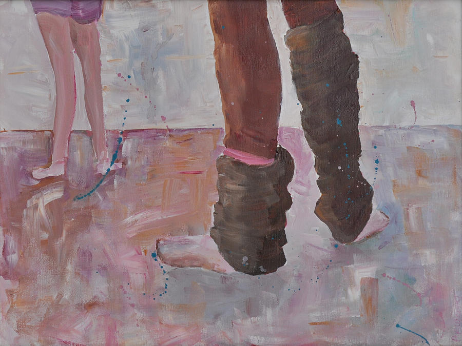 Leg Warmers Painting by Paulette B Wright