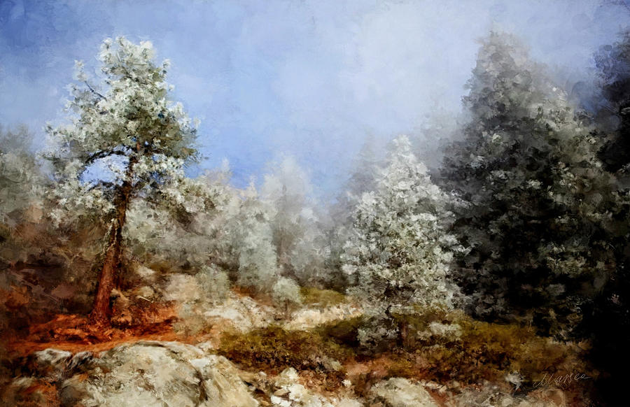Winter Painting - Legend by Marina Likholat