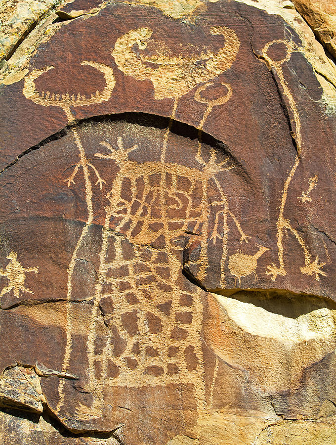 Legend Rock Petroglyph Photograph by Millard H. Sharp