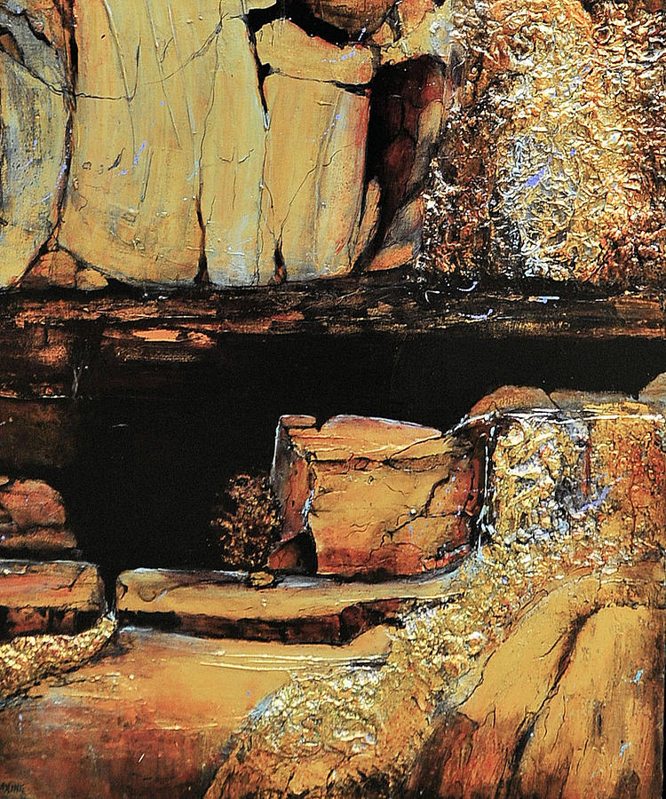 Legendary Lost Dutchman mine Painting by JAXINE Cummins