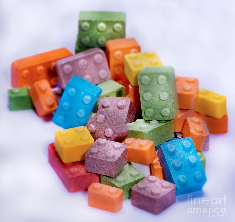 Candy Photograph - Candy Building Blocks by Iris Richardson