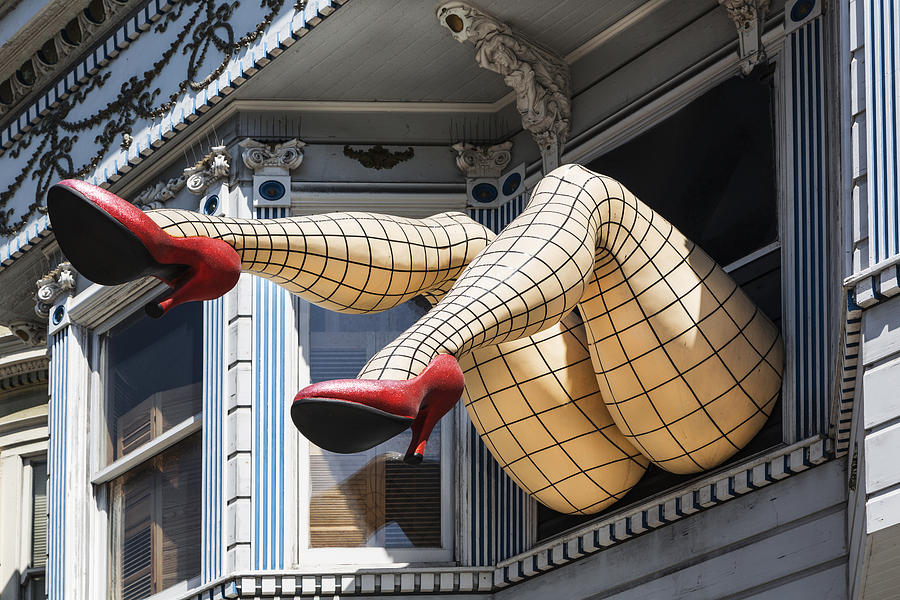 Legs Art in Hairght-Ashbury district in San Francisco Photograph by Carol M Highsmith