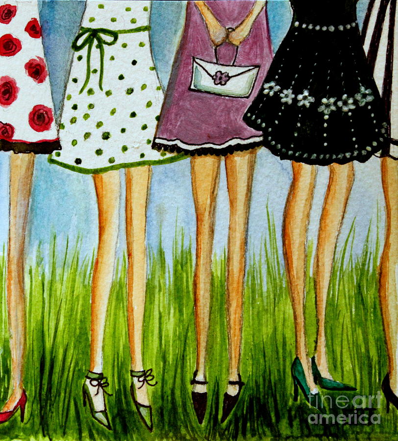 Legs Painting by Elizabeth Robinette Tyndall