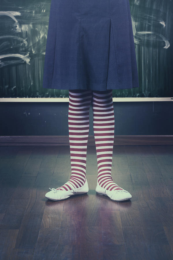 Leg Photograph - Legs Of A Schoolgirl by Joana Kruse