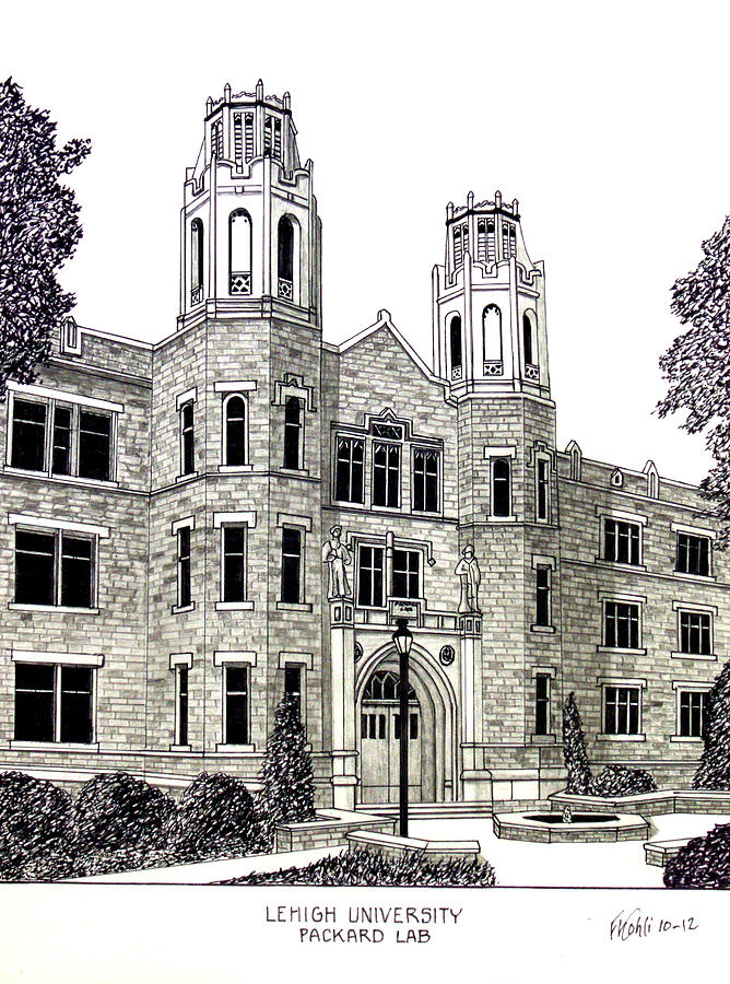 Lehigh University Drawing by Frederic Kohli