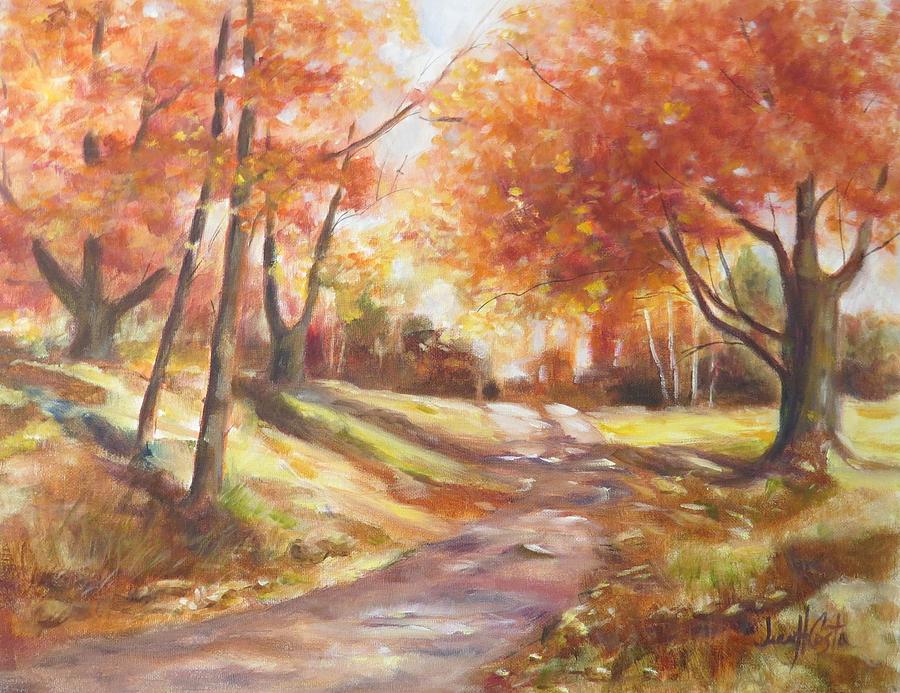 Leisure Lake Road Painting by Jean Costa - Fine Art America