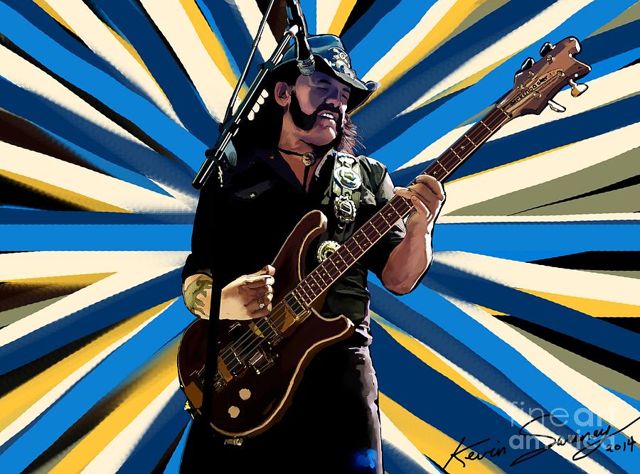 Lemmy Kilmister MotorHead Drawing by Kevin Sweeney - Fine Art America